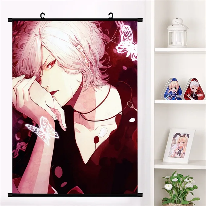 Аниме DIABOLIK LOVERS Komori Yui Sakamaki Shu sakamaki reiji Настенная роспись плакат Настенные подвесные плакаты коллекция домашнего декора - Цвет: U