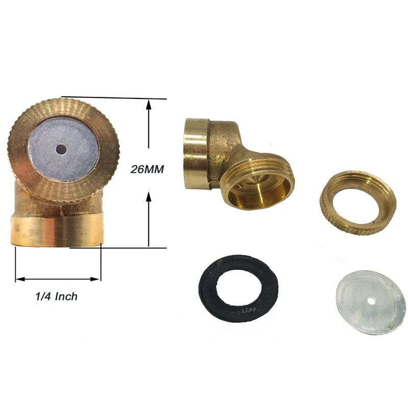 S126 Irrigation Fitting One Hole Micro Mist Brass Nozzles Water Spray Nozzle Garden Sprinkler Adjustable | Дом и сад