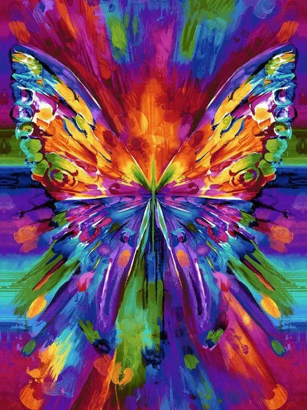 

Full Square / Round Drill Diamond Painting Color Butterfly Kit Diamond Embroidery 3D Mosaic Artwork Home Decor
