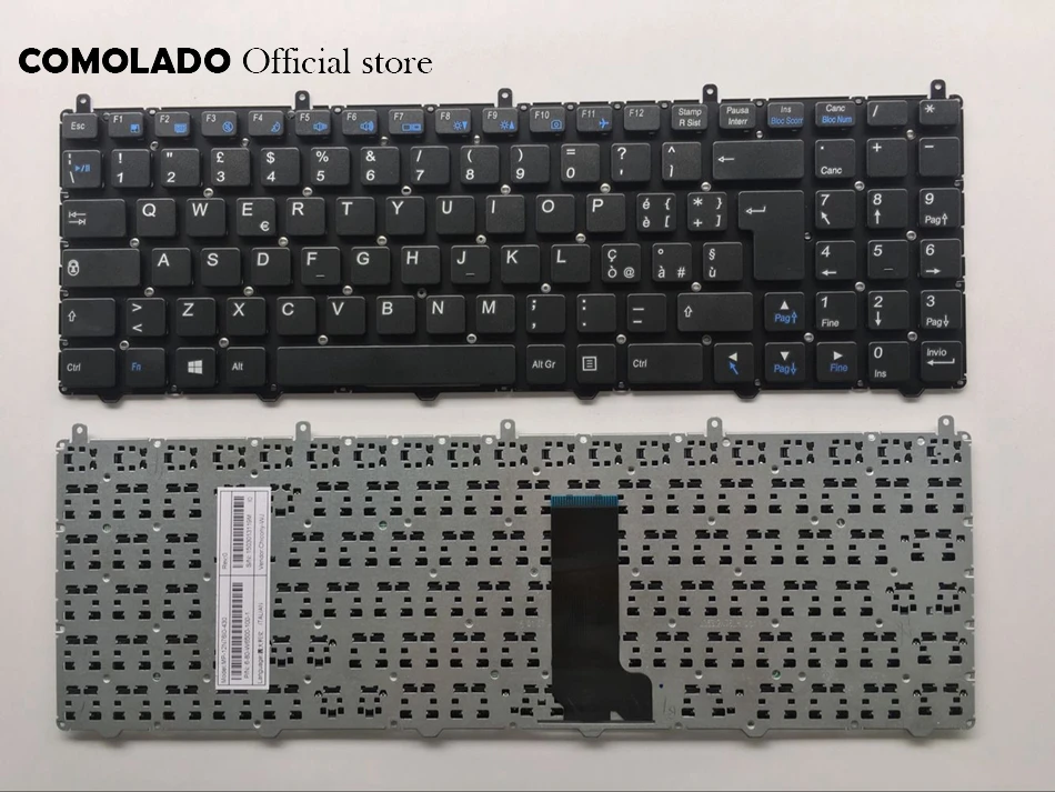 Italian клавиатура для Clevo W650SR W650 W655 W650SJ W6500 черная без рамки IT Layout|Клавиатуры замены| |