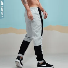 Aimpact новая весна джоггеры Штаны Для мужчин хлопок лоскутное пот Штаны человек приталенный спортивный Штаны активного отдыха Штаны мужской 2AM5002