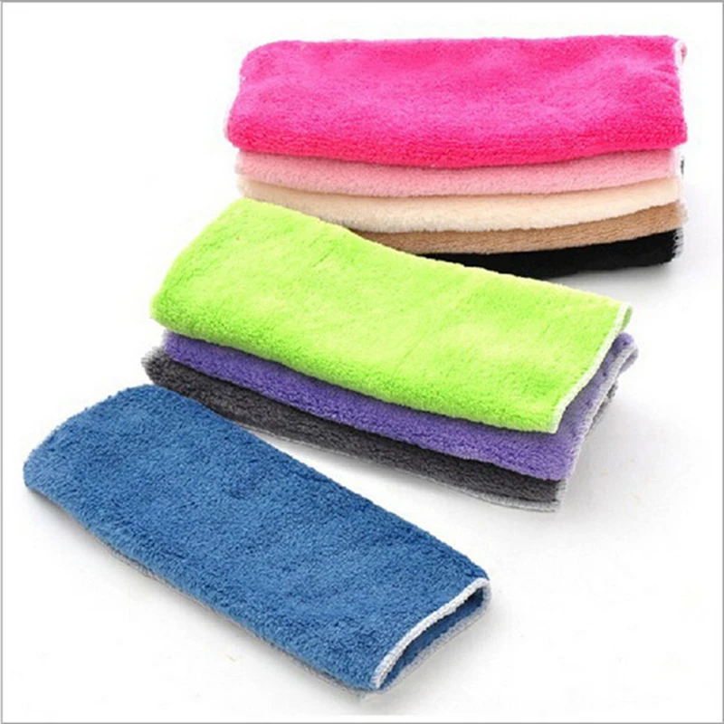 Fiber coral Coral velvet dishwashing towel Multi purpose dish towel scouring pad cloth one gift