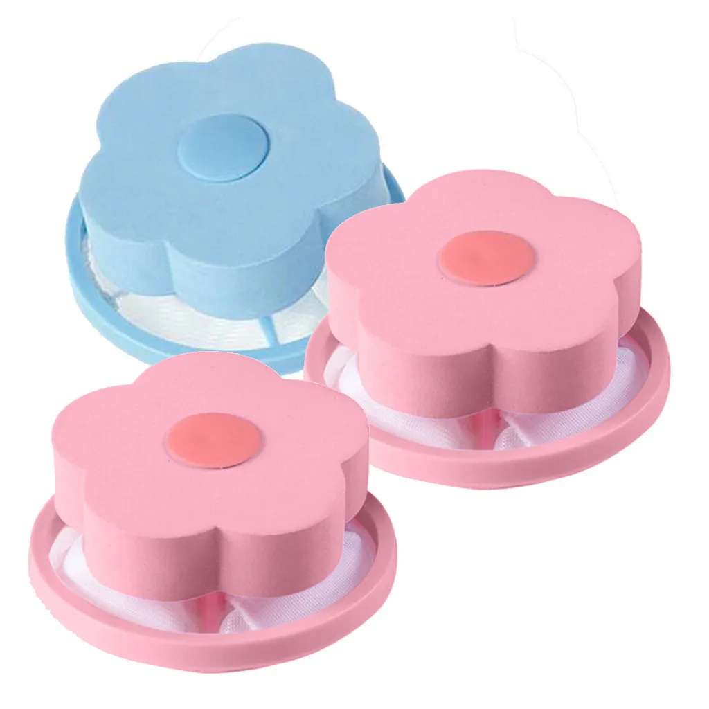 

3PC Filter Bag Mesh Filtering Hair Removal Device Wool Floating Washer Style Laundry Cleaning Floating Pet Fur Catcher Filtering
