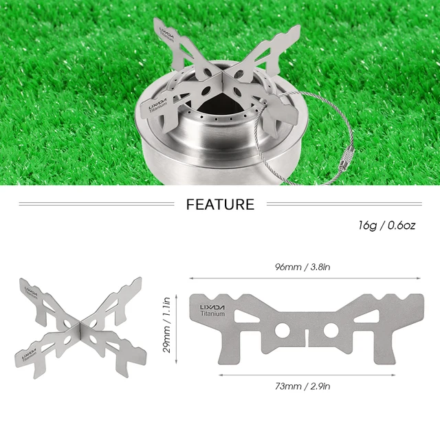 Portable Titanium Alcohol Stove Rack - Image 5