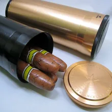 Хьюмидор для сигар Cohiba чехол с увлажнителем большая труба металлическая для сигары портативный держатель для путешествий 7 аксессуары для сигар 4 цвета HB033