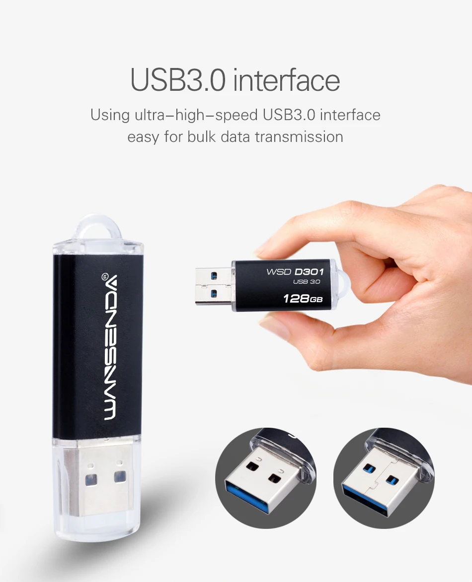 USB флеш-накопитель WANSENDA 3,0, 16 ГБ, 32 ГБ, флеш-накопитель, 64 ГБ, 128 ГБ, 256 ГБ, флеш-накопители, внешний накопитель, USB 3,0, карта памяти
