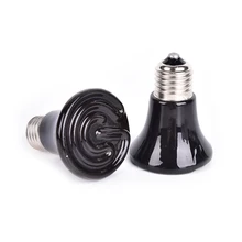 25 Вт 50 Вт 75 Вт 100 Вт миниатюрная инфракрасная керамическая пусковая установка для рептилий ПЭТ тепловая лампа