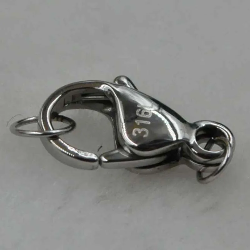 

wholeale 316L stainless steel lobster clasp Q30203