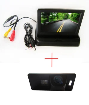 

Color CCD Car rear view camera for AUDI A1 / A4 (B8)/ A5 S5 Q5 TT / VW PASSAT R36 5D with foldable 4.3 Inch LCD TFT Monitor