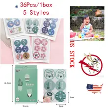 36 шт безопасные натуральные анти-пластыри от комаров наклейки с насекомыми США