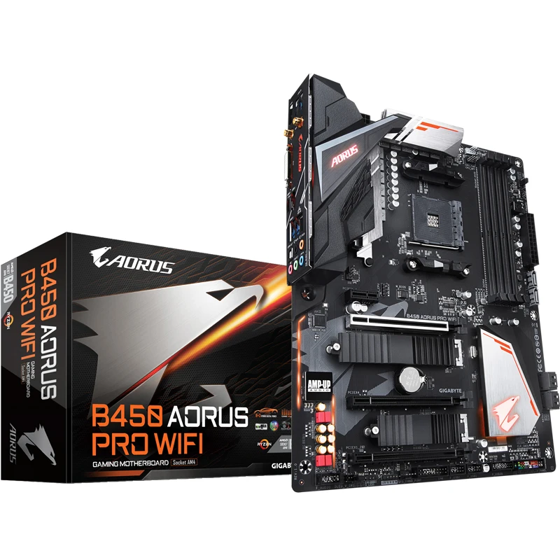 

Original NEW GA-B450 AORUS PRO WIFI Motherboard for Gigabyte B450 AORUS PRO WIFI B450 AM4 DDR4 Supports R3 R5 R7 1700 2600 2700