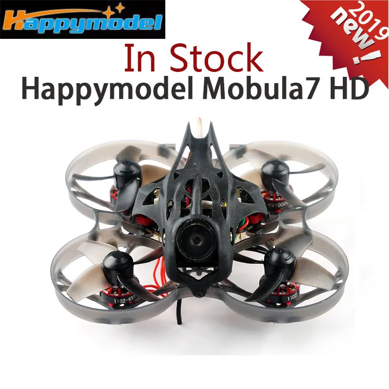  Happymodel Mobula7 HD 2-3S 75mm Crazybee F4 Pro Whoop FPV Racing Drone PNP BNF w/ CADDX Turtle V2 H