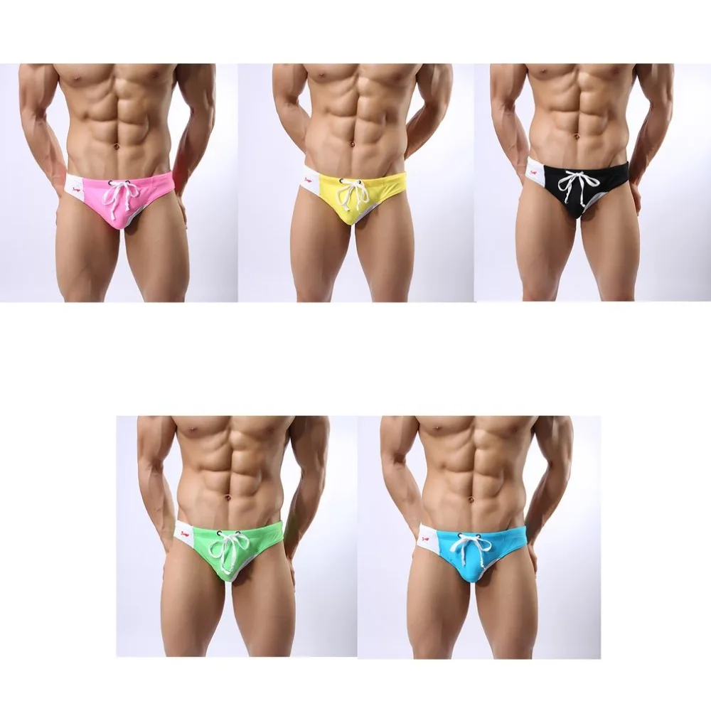 

Fashion Men Swimsuit Breathable Swimming Trunks Sexy Male Bikini Underpants Panties Brief Summer Swimwear Boxers