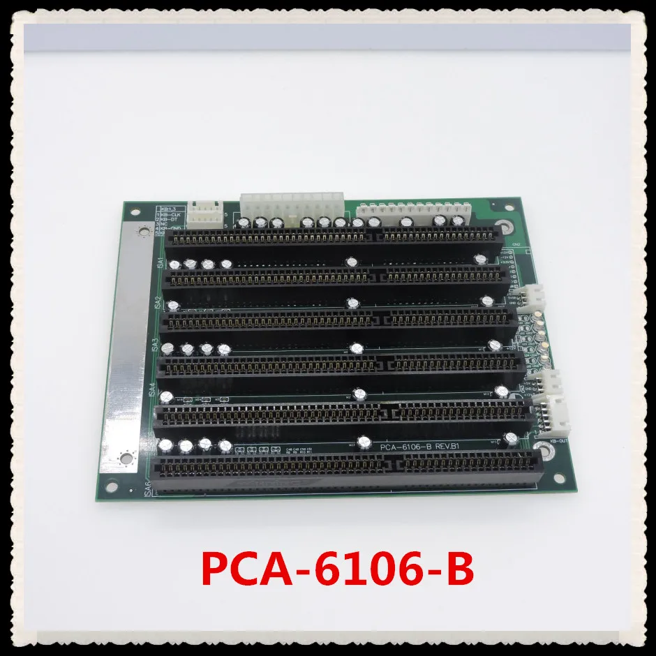 IPC 6* ISA PCA-6106-B PCA-6106 ISA шина слот промышленная пассивная материнская плата половинного размера cpu карта поддерживает ATX/AT интерфейс питания