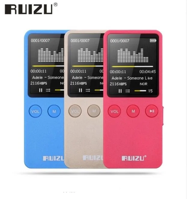 

RUIZU X08 Music MP4 Player 8GB HiFi Lossless Music Walkman Video Radio FM Have Speaker Support Micro SD TF Card x08 player
