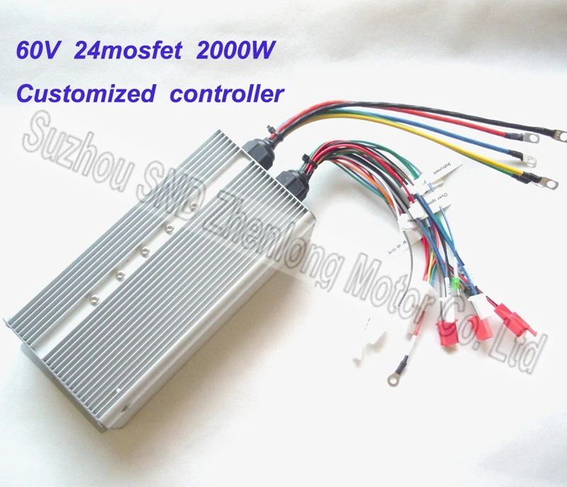 

BLDC 60V 2000W 24mosfet motor controller for electric vehicle / regenerative braking scooter diy speed up controller G-K031