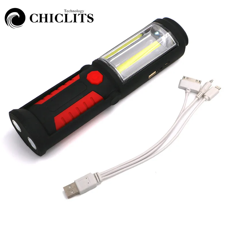 CHICLITS фонарик аварийный свет USB встроенный аккумулятор Перезаряжаемый наружный