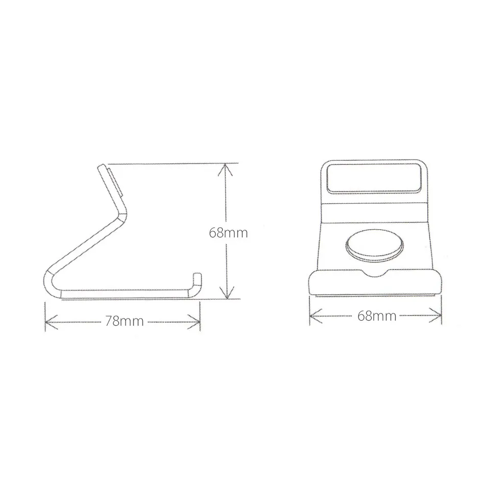  Mobile Phone Holder Stand Desk Aluminum Metal Desktop Mount Dock for iPhone 7 6s 6 5s for Samsung S