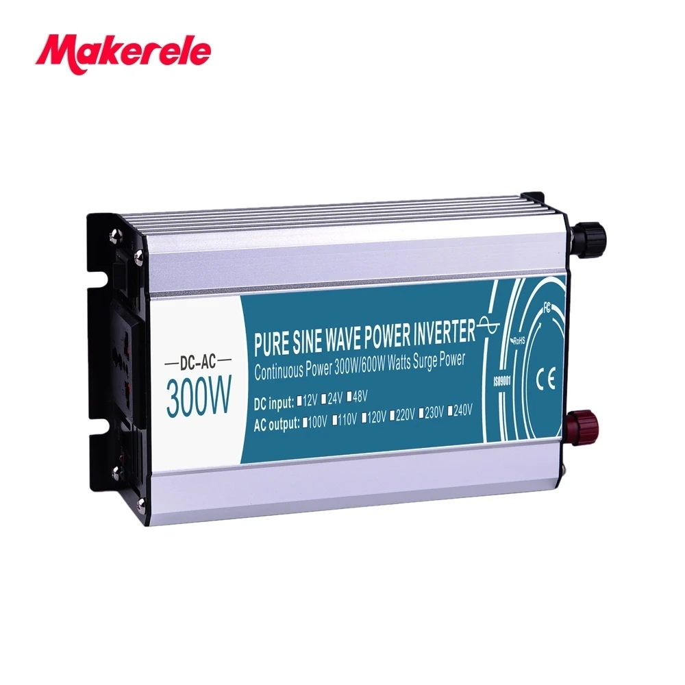 

300W Input DC48V to AC220v Output Pure Sine Wave off Grid Tie Inverter converter solar power MKP300-482 USB Output 5V 500mA