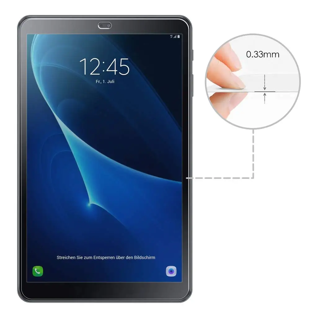 2 шт закаленное стекло для Samsung Galaxy Tab Advanced2 T583 протектор экрана, 9 твердость HD против царапин пузырь-бесплатно