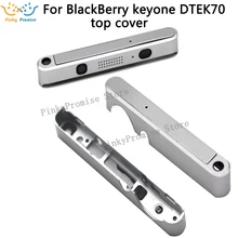 Серебристая/черная Качественная верхняя крышка корпус чехол для BB BlackBerry keyone DTEK70 рамка