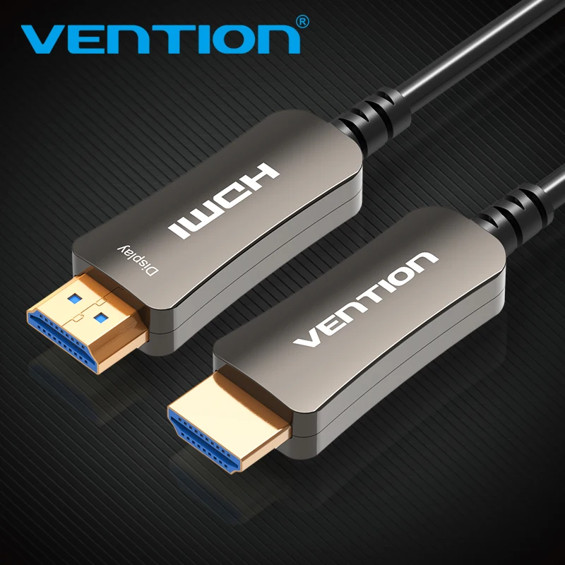 ^Cheap Vention HDMI Cable Optical Fiber HDMI 2.0 Male To Female Cable Support 4K 3D for HD TV LCD Laptop PS3 Projector Computer Cable