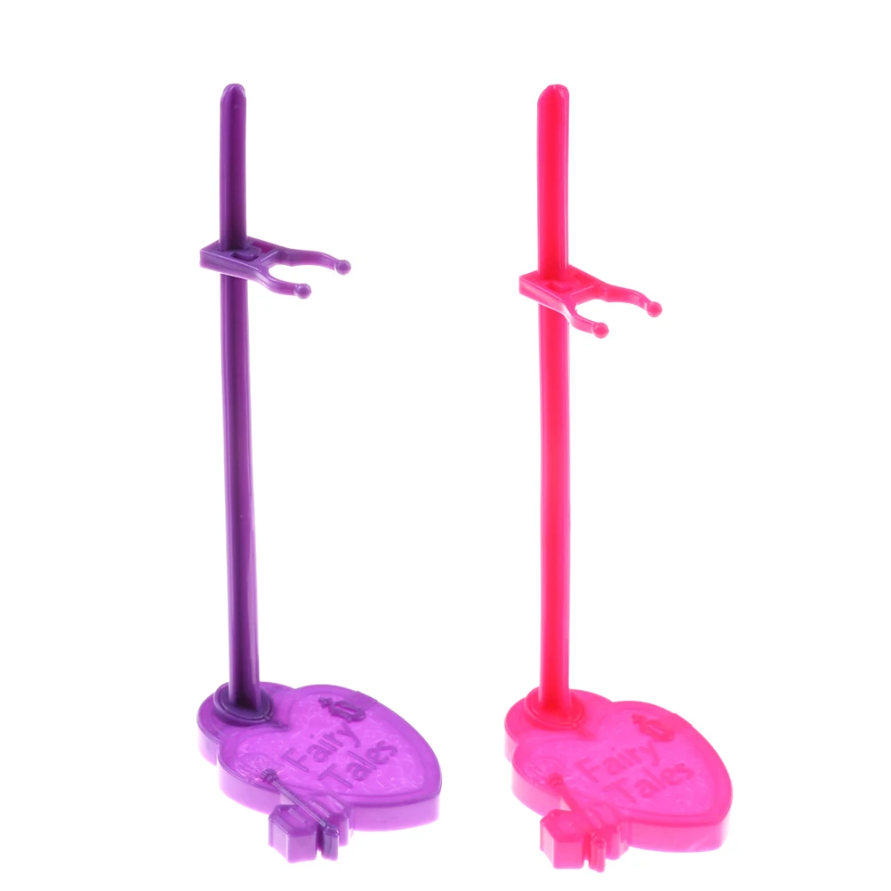 2 шт./лот милые фиолетовые розы дисплей держатель подставки для куклы для девочек подарок игрушки куклы аксессуары