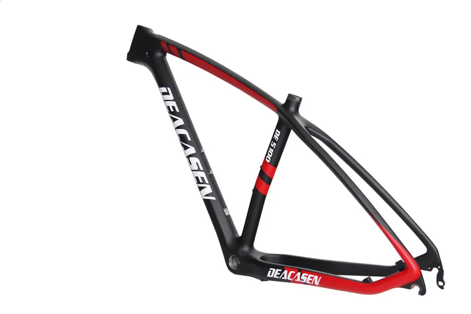 Flash Deal DEACASEN Carbon Mountain  Bike Frame Mtb Thread BB 27.5er 135*9mm Carbon Mountain Frameset Sale 7