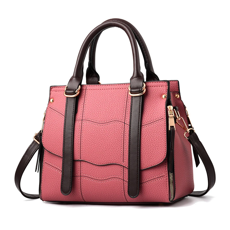 

Amberler Fashion Women PU Leather Handbags Famous Designer Ladies Shoulder Travel Bag High Quality Casual Tote Crossbody Bags