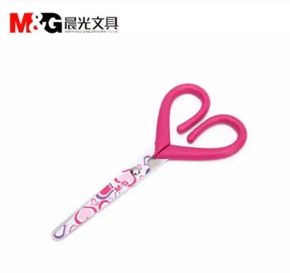 M& G ножницы для печати в форме сердца, безопасные ножницы для студентов