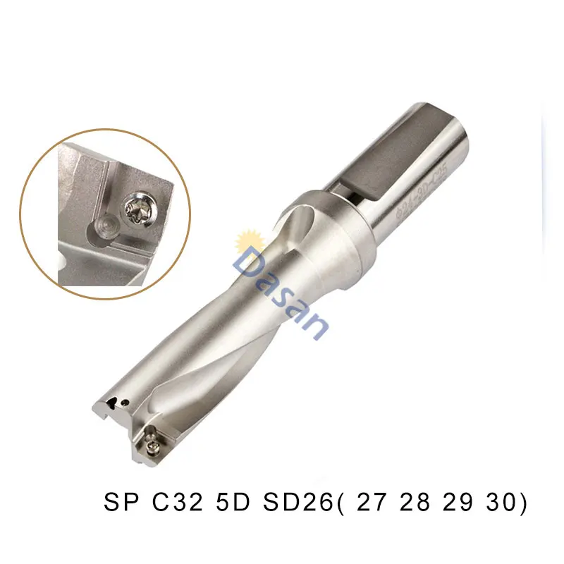 

SP C32 5D 26 27 28 29 30 Indexable Insert Drills Bit Insert U Fast Drilling Shallow Hole CNC Metal Drilling Tools for SP