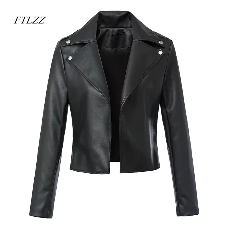 Aliexpress.com : Buy Ftlzz Women Motorcycle Pu Leather Jacket Coat ...