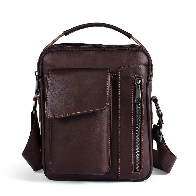 Mode Neue Echtem Rindsleder Männer Schulter Tasche Messenger Taschen Männlichen Reise Umhängetasche Handtaschen Männer Tasche Klappe Tasche weichen