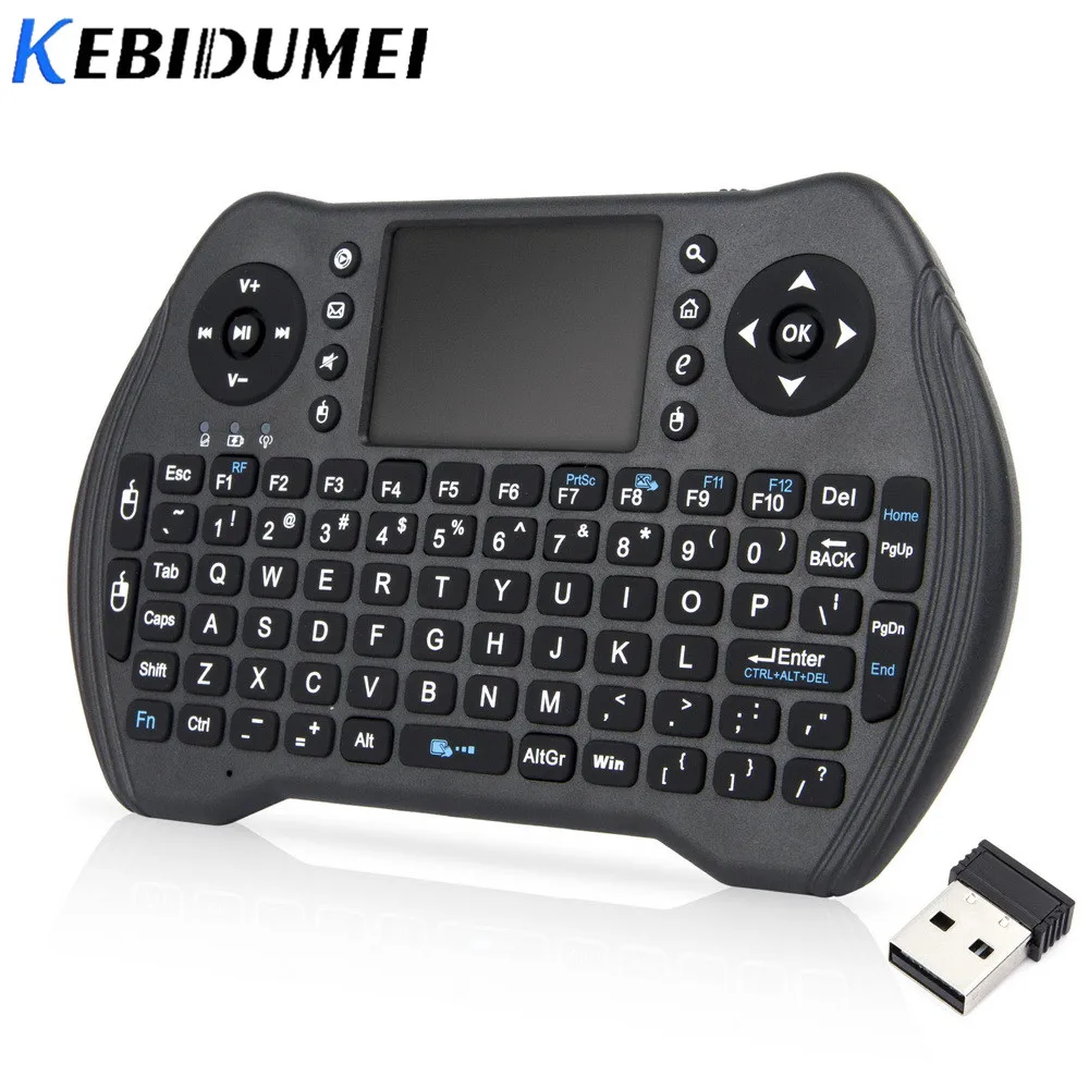 

Kebidumei 2.4GHz Wireless MT10 Keyboard i8 Russian English Backlight Touchpad Mini For Android TV BOX Air Mouse