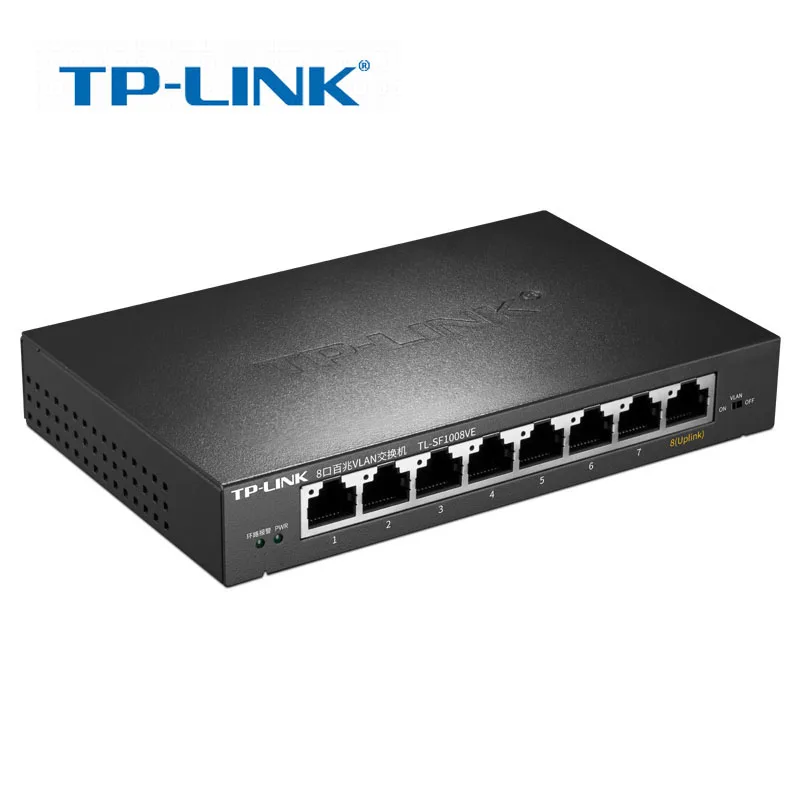 TP-Link TL-SF1008VE 8 Порты и разъёмы быстродействующий коммутатор 10/100 Мбит/с металлической переключатель виртуальной локальной компьютерной сети