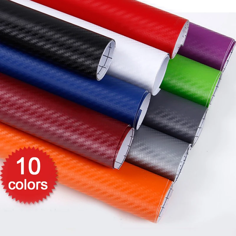 3D Carbon Fiber PVC Car Wrap Sheet Roll Film Car stickers Decals Motorcycle Car Styling Exterior