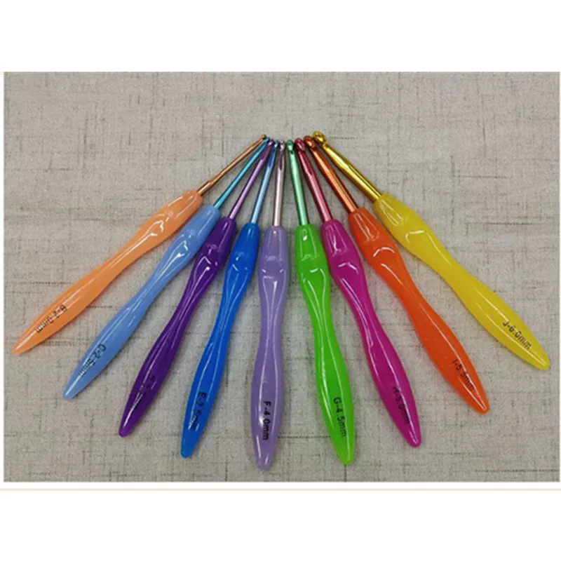 Aluminium Crochet Hook Set Metallic Crochet Needle Alumina Knitting Set For Yarn (3)