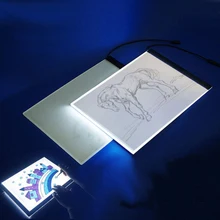 Светодиодный трассировочный свет коробка для платы художник татуировки A4 альбом для рисования Настольный трафарет Дисплей товары для рукоделия краски Z2036