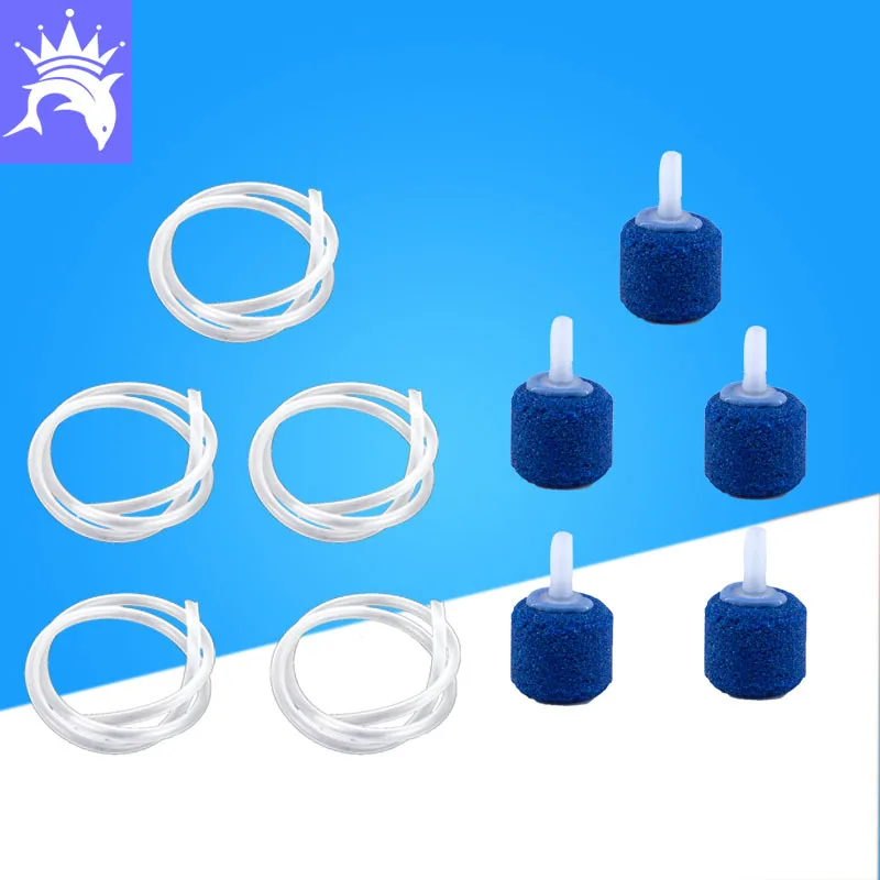 5pcs Cylinder Aquarium Bubble Fish Tank Air Stone Fish Tank Aeration