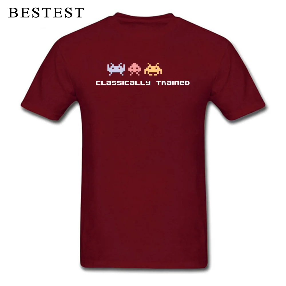Tops & Tees Custom Tee Shirt NEW YEAR DAY On Sale Casual Short Sleeve Pure Cotton O Neck Adult T Shirt Casual Drop Shipping Classically Trained 80s Video Games 252 maroon