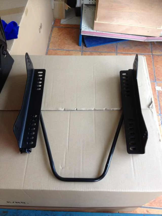 L shaped plate and slider rails 1