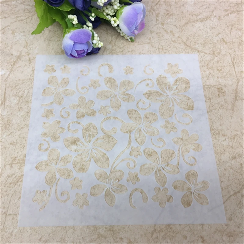 

1 Sheet flower Layering Stencils for DIY Scrapbooking/photo album Decorative Embossing DIY Paper Cards Crafts