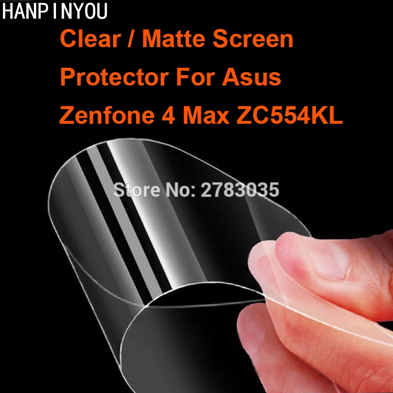 Прозрачная глянцевая/Антибликовая матовая защитная пленка для Asus Zenfone 4 Max ZC554KL 5