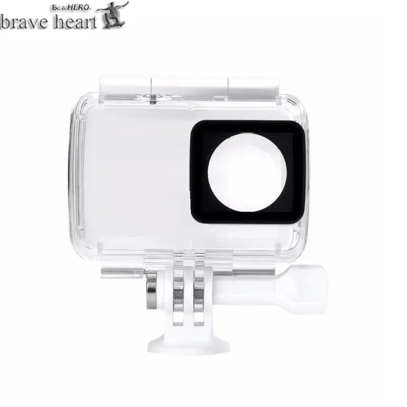  brave heart waterproof case + floaty tripod Monopod selfie stick for xiaomi yi 4K 2 II Xiaoyi actio