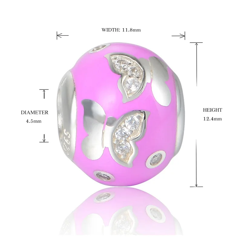 Новое поступление Серебро 925 полировки Бусины Подходит Аутентичные Pandora Браслеты DIY ювелирные изделия, делая для женщин Подарки