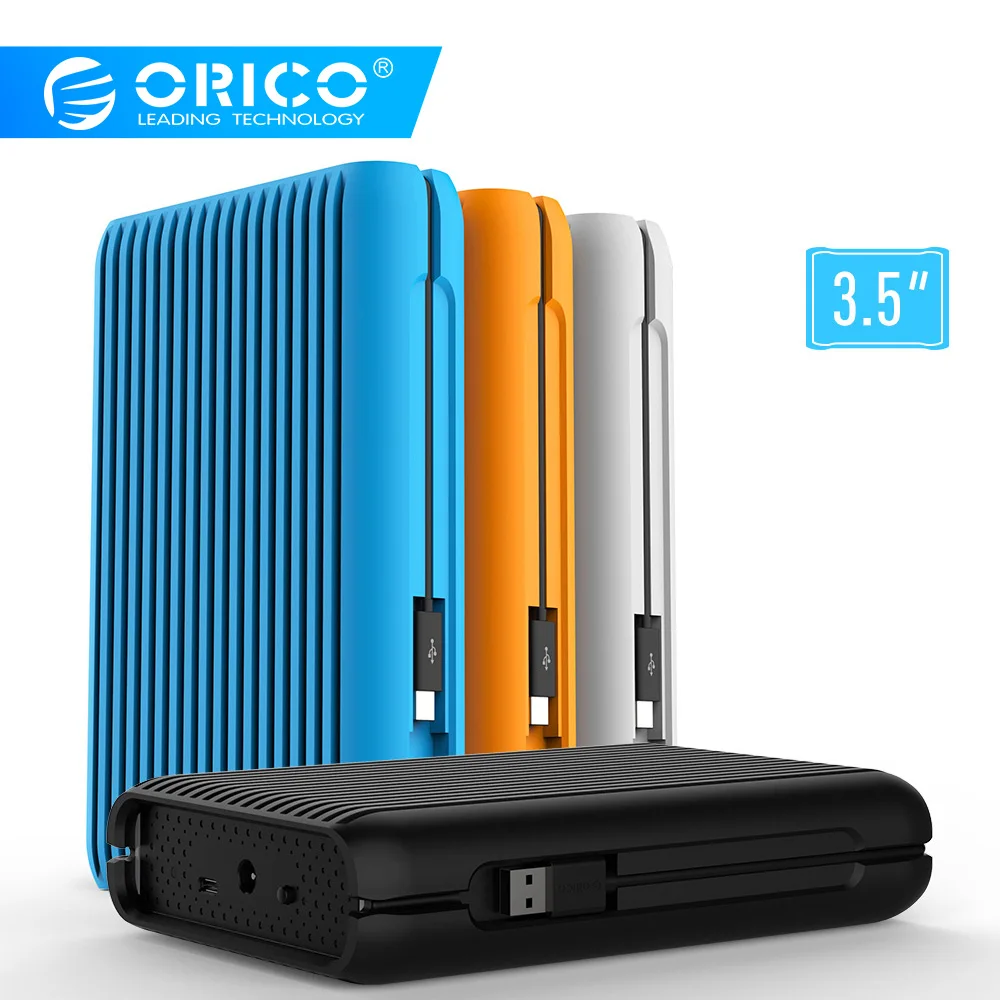 ORICO HDD 1/2/3/4 ТБ USB3.1 Gen2 TYPE-C 3 5 в 10 Гбит/с Скорость противоударный внешний жесткий диск
