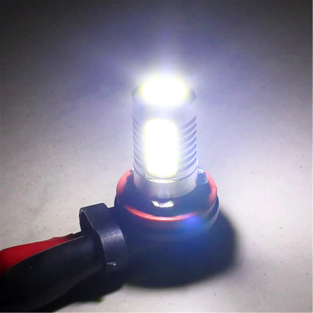 Rockeybright 2 шт. cob h11 h8 Светодиодные Противотуманные фары для гольфа 7 Opel Astra H дневные