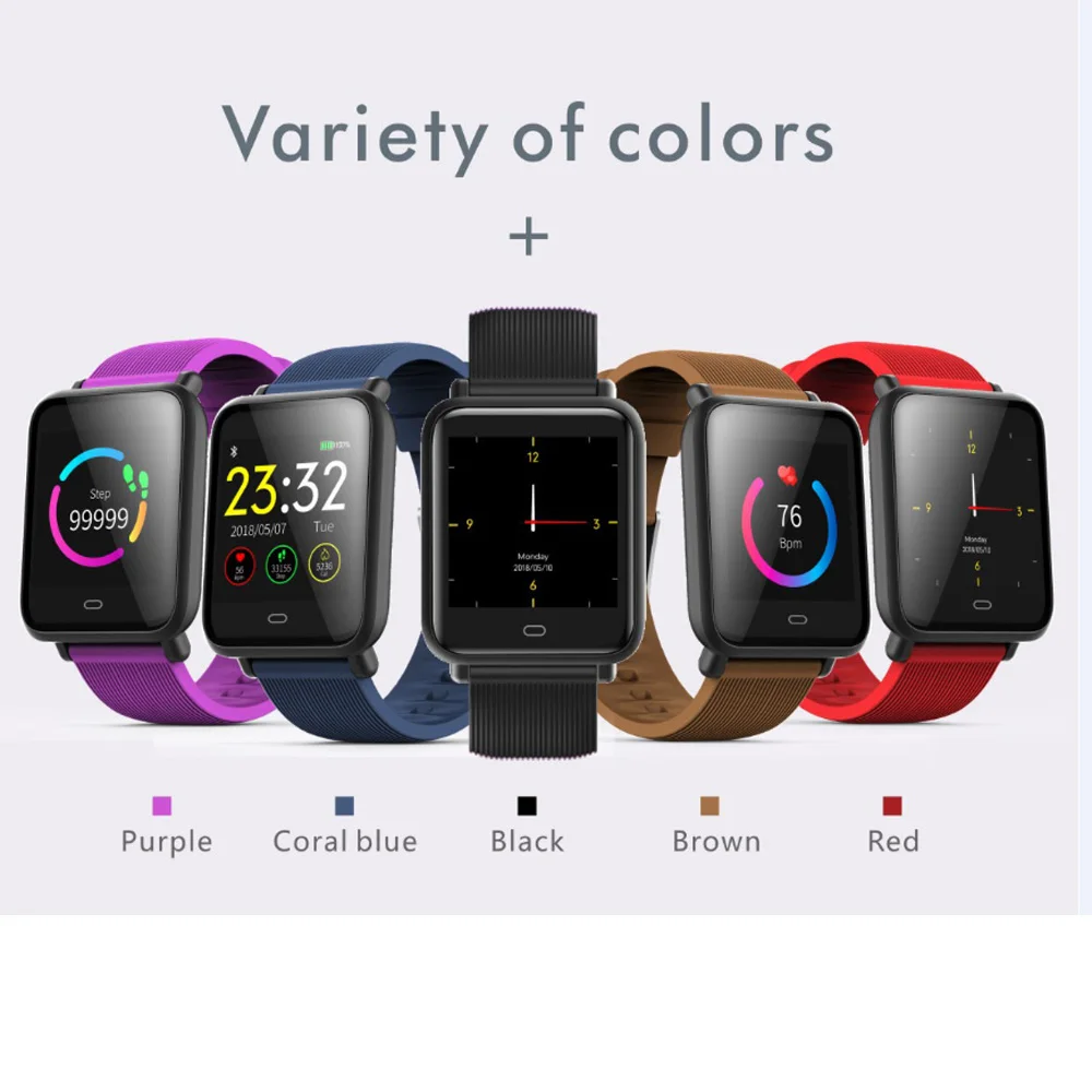 Kaufen Imosi Q9 Blutdruck Herz Rate Monitor Smart Uhr IP67 Wasserdichte Sport Fitness Trakcer Uhr Männer Frauen Smartwatch