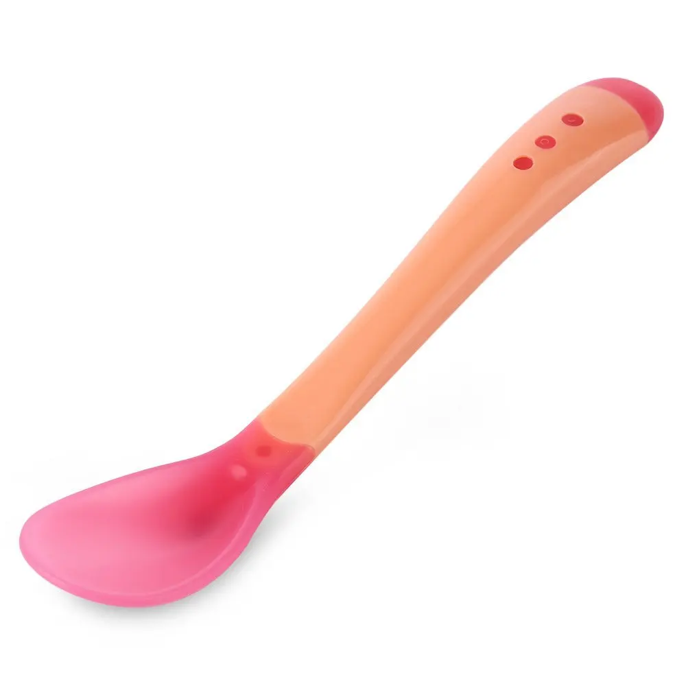 1pc Heat Sensing Color Changing Feeding Spoon Solid Feeding For Baby
