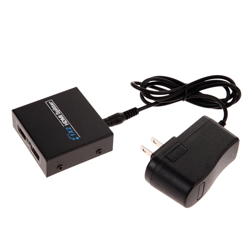 

Premium Version HDMI Splitter Full HD 1x2 Port Amplifier Repeater 3D 1080p Female for PS3 with AC/DC Power Adapter